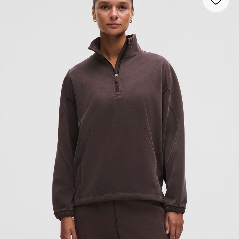 Lululemon Athletica Softstream Long Half Zip- Sequoia